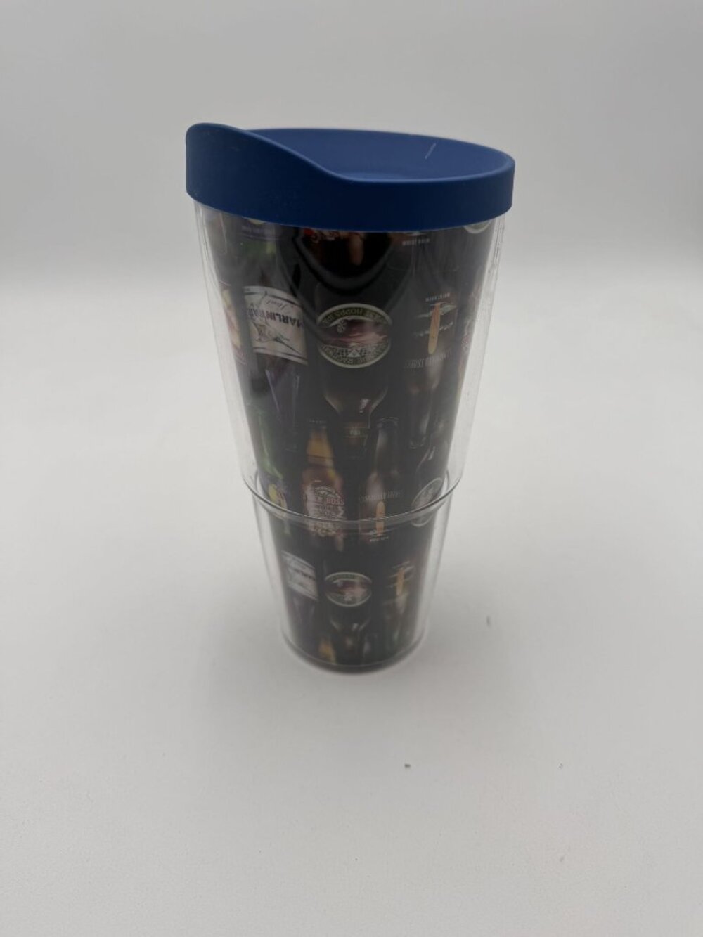 Tervis Tommy Bahama Beer Label Insulated Travel Tumbler With Blue Lid